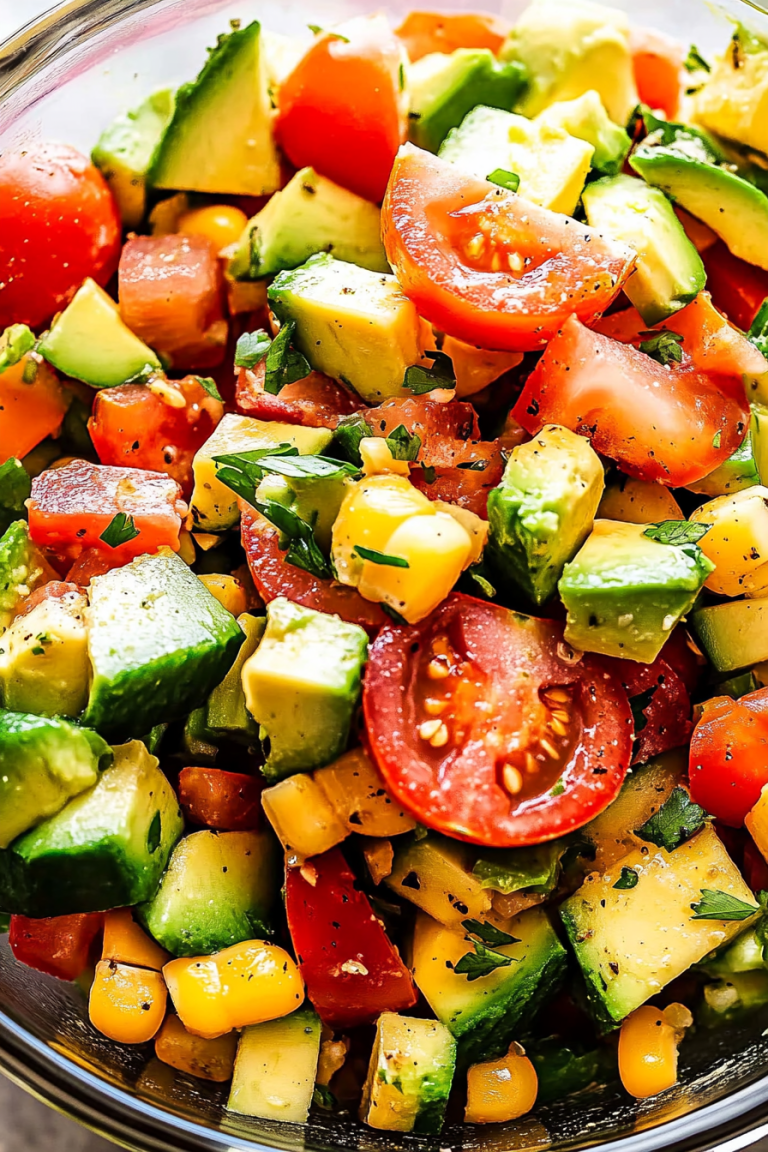 Corn avocado tomato salad