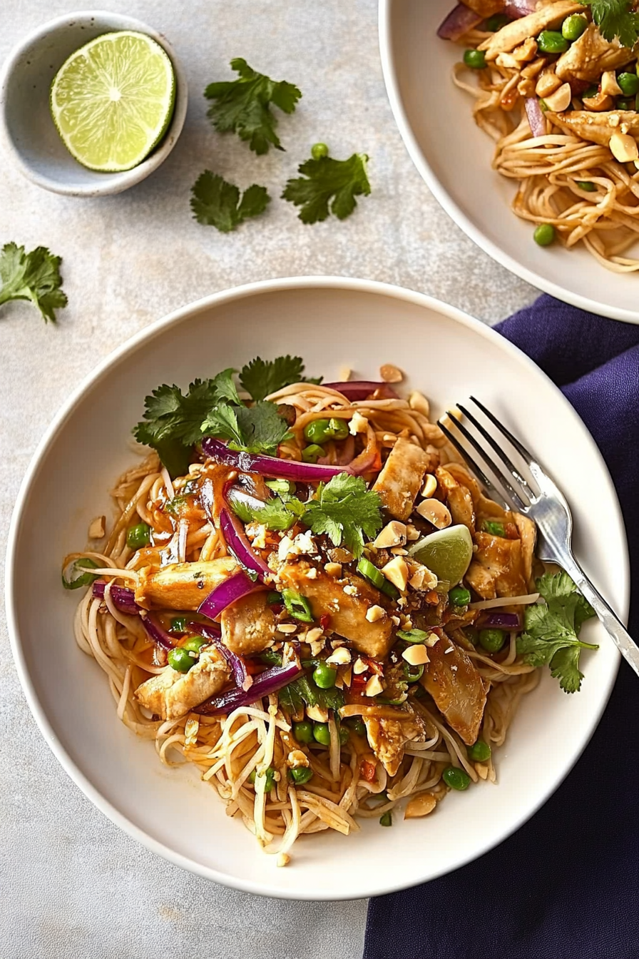Peanut Chicken Noodles