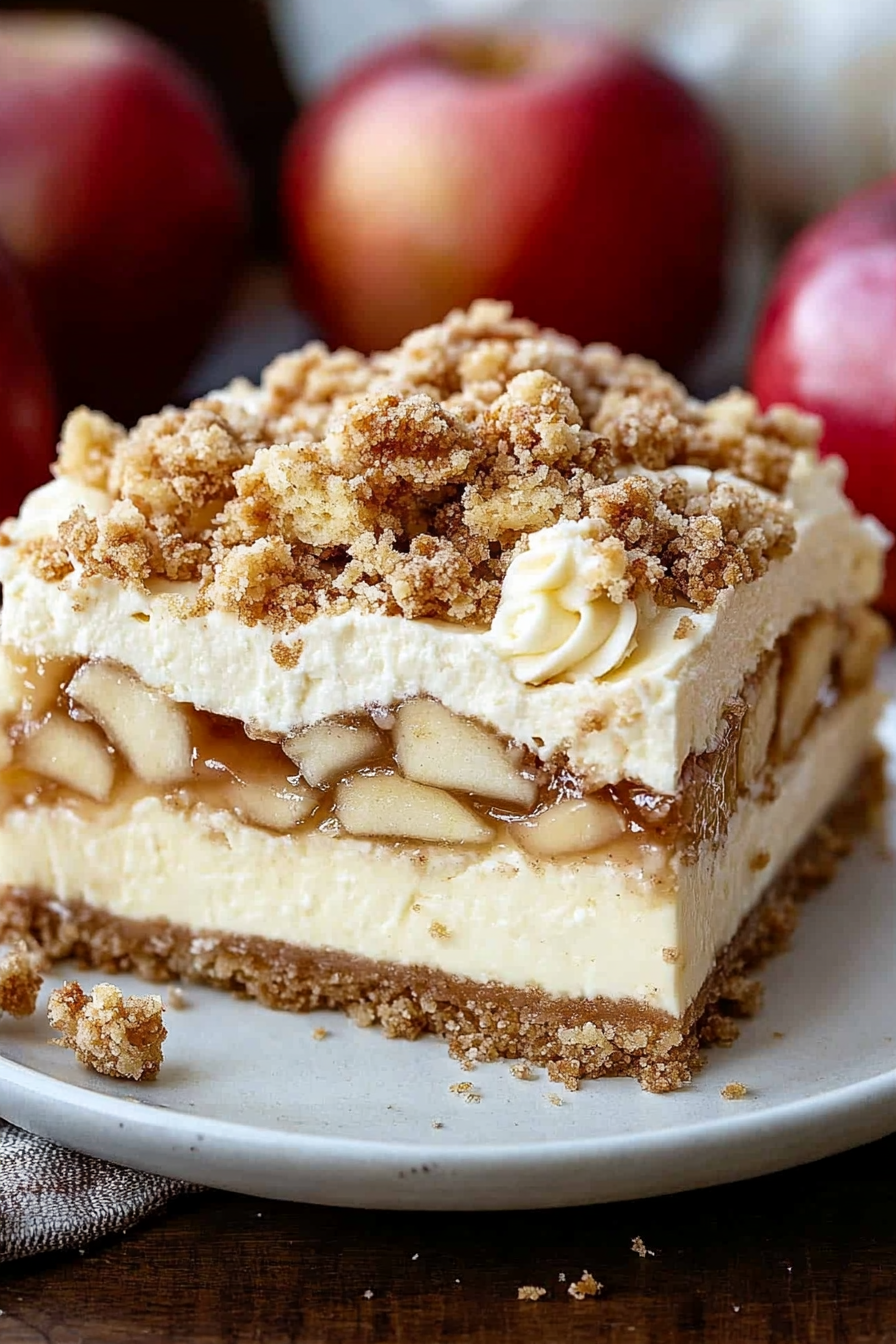 apple crumble cheesecake