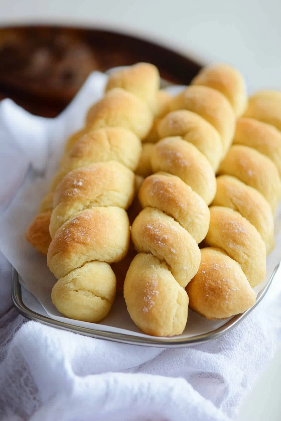braided butter cookies