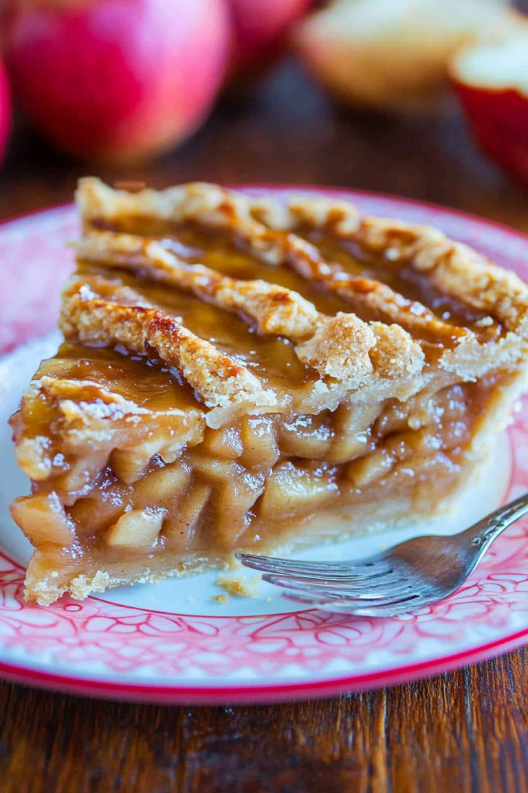 caramel apple pie