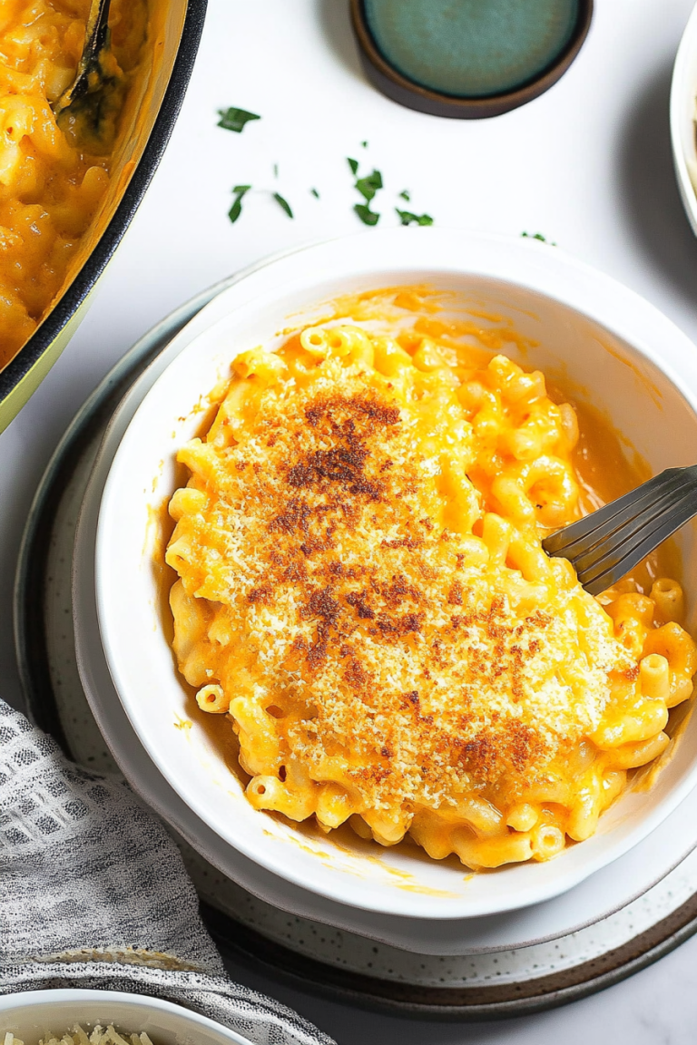 cheesy carrot macaroni