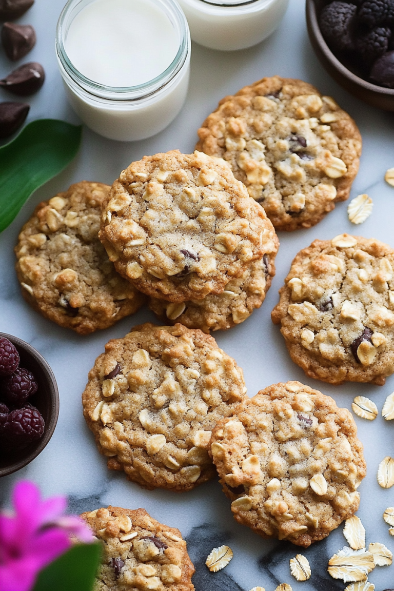 chewy oatmeal cookies