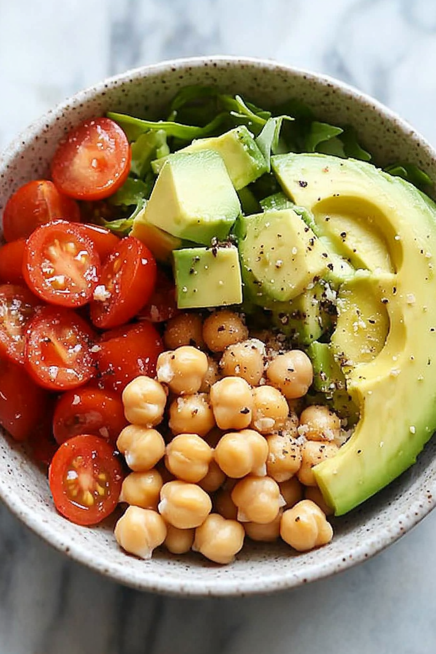 chickpea avocado salad