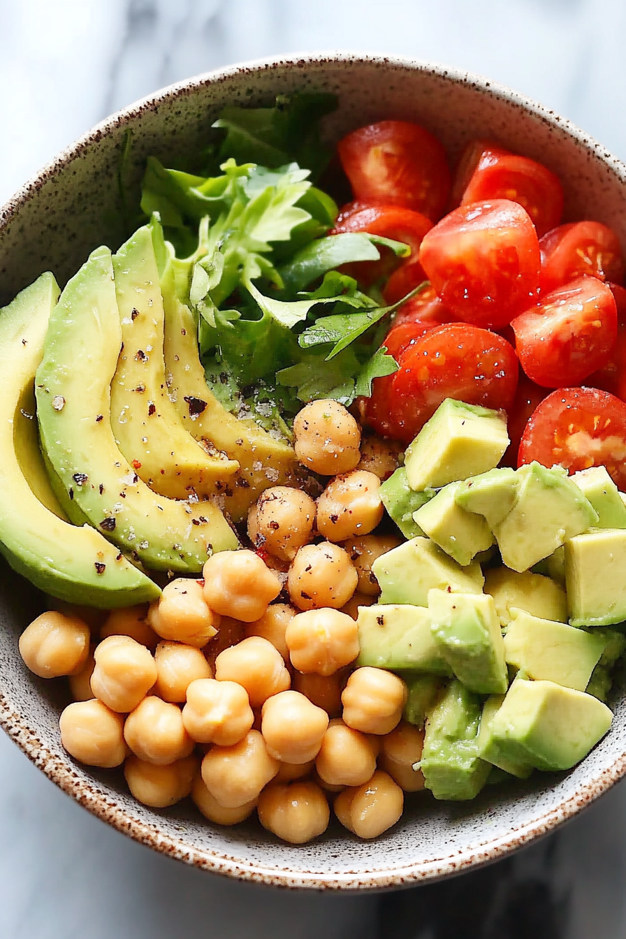 chickpea avocado salad
