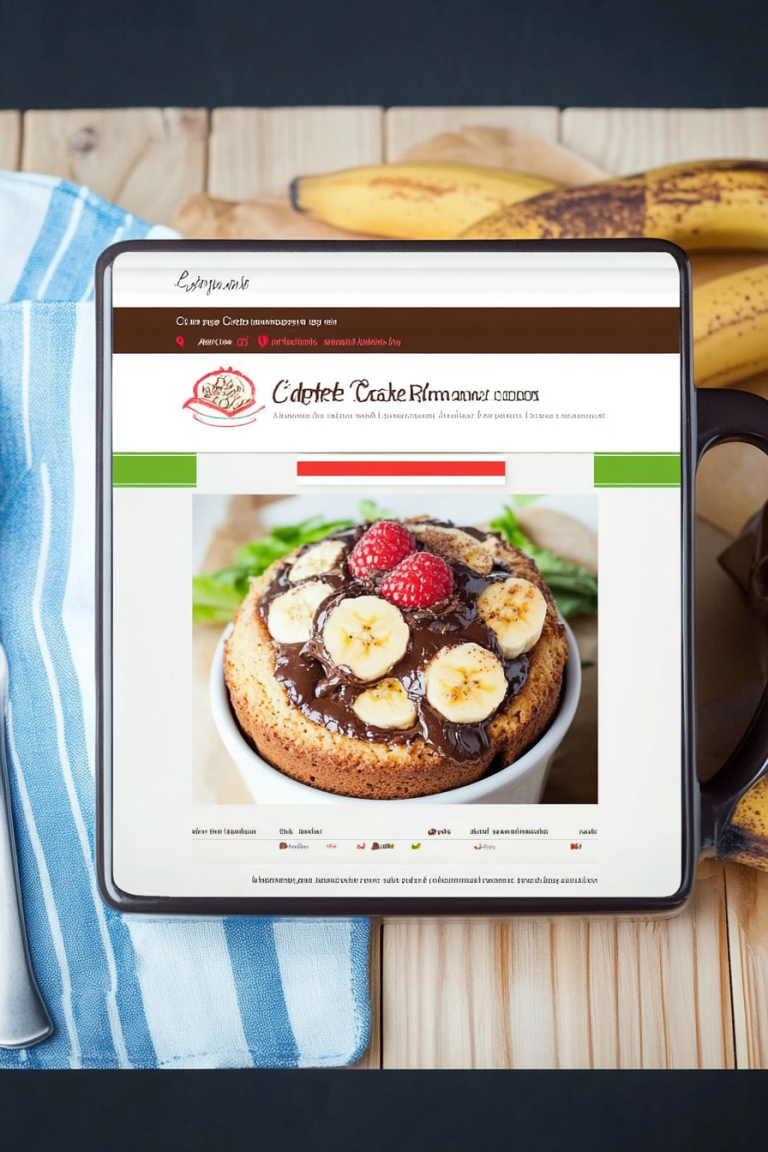 chocolate banana mug cake