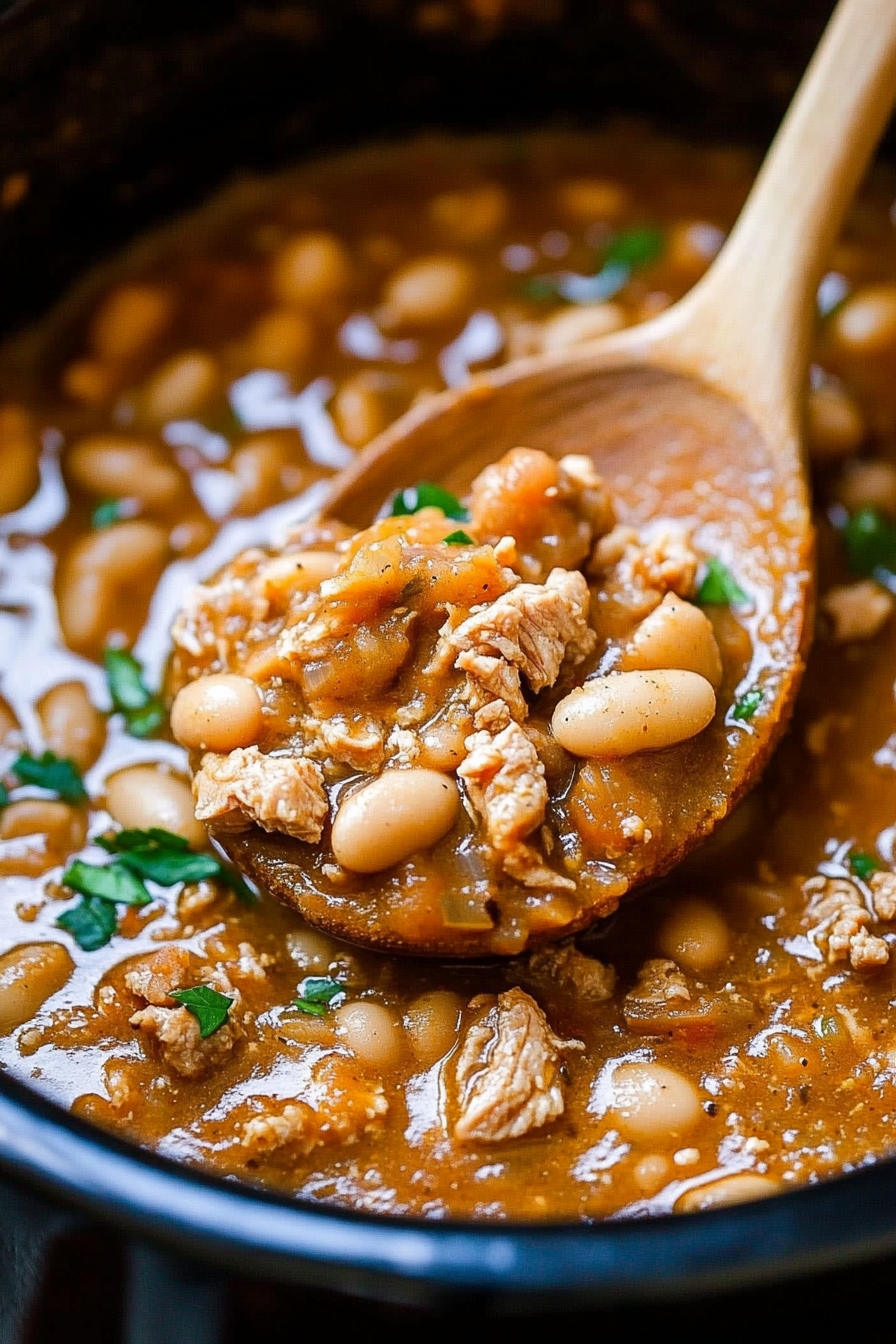 crockpot turkey white bean