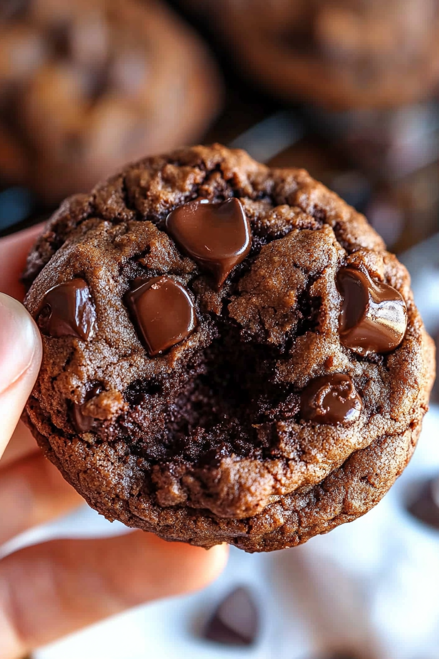 double chocolate chip cookies