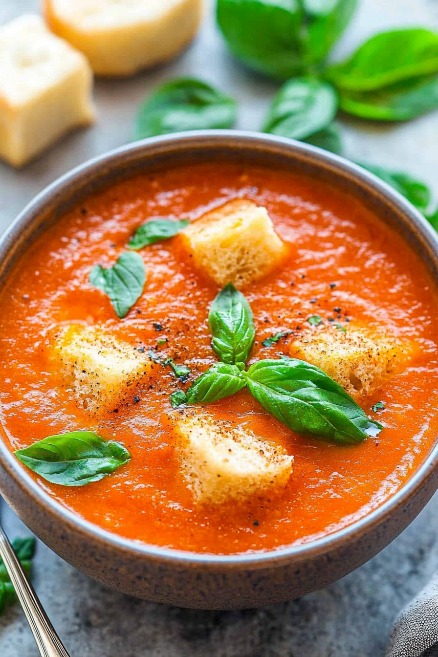 fresh tomato basil soup