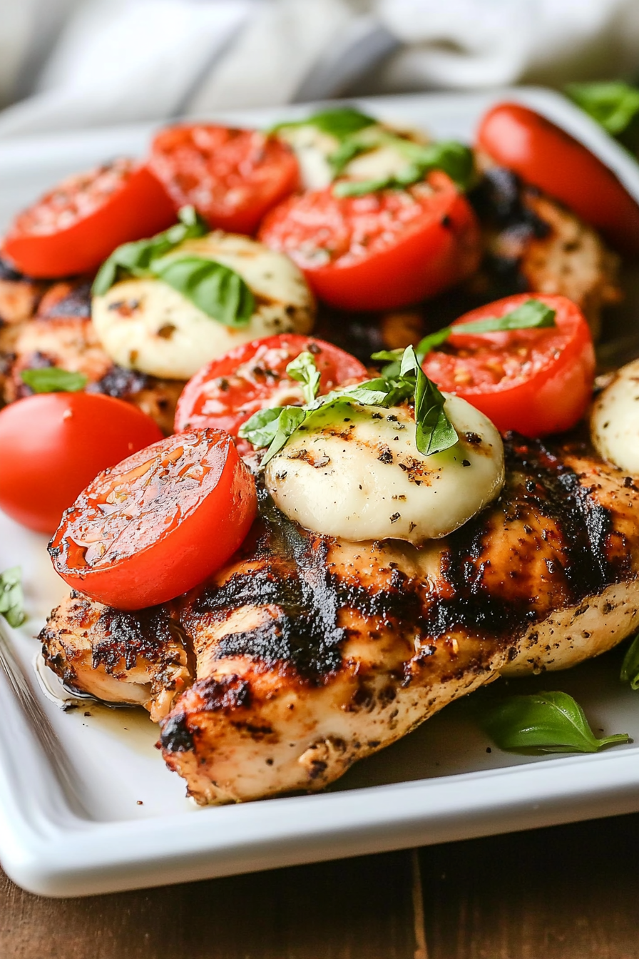 grilled caprese chicken