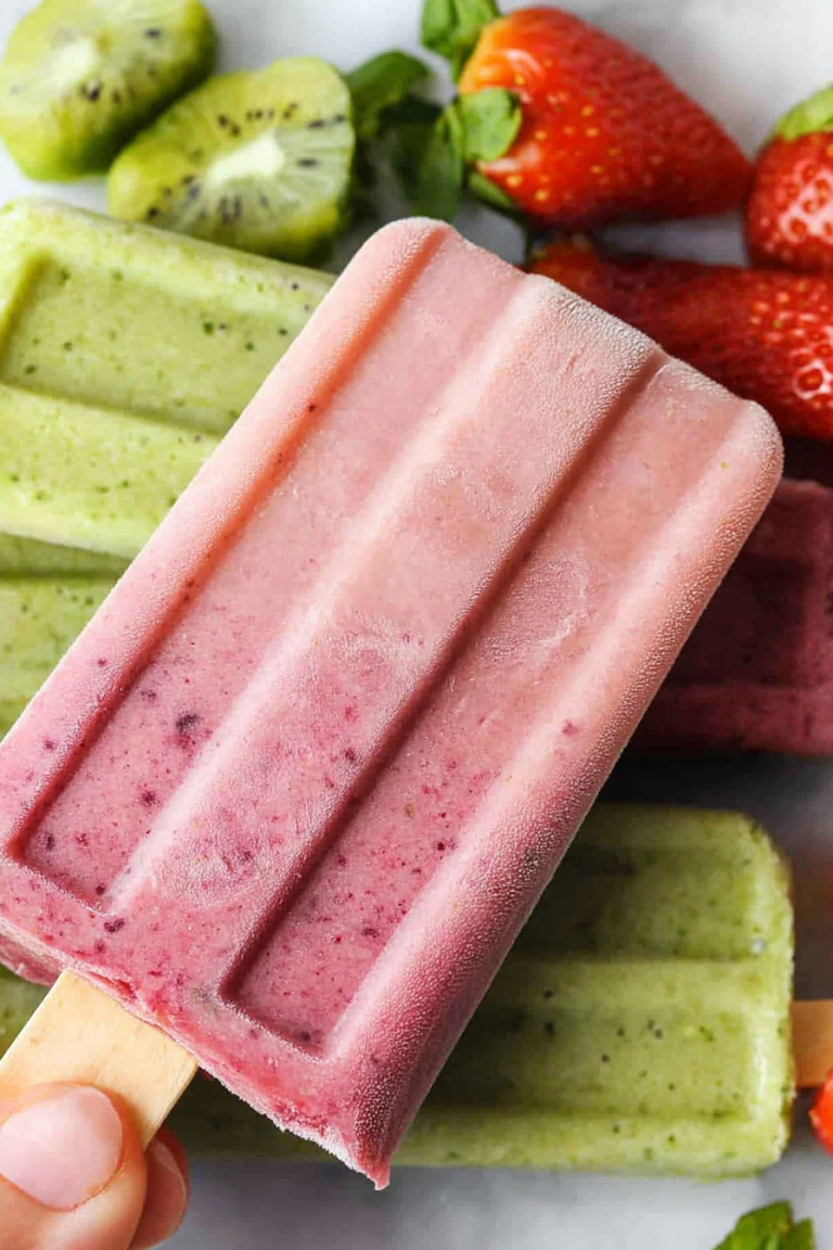 healthy smoothie popsicles