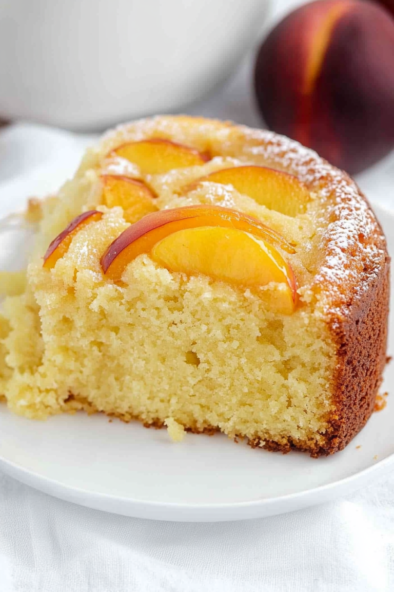 peach cake