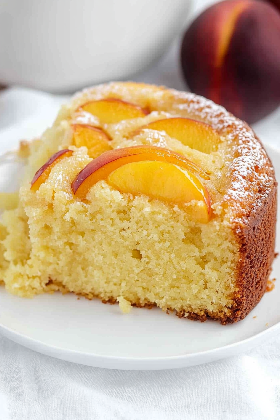 peach cake