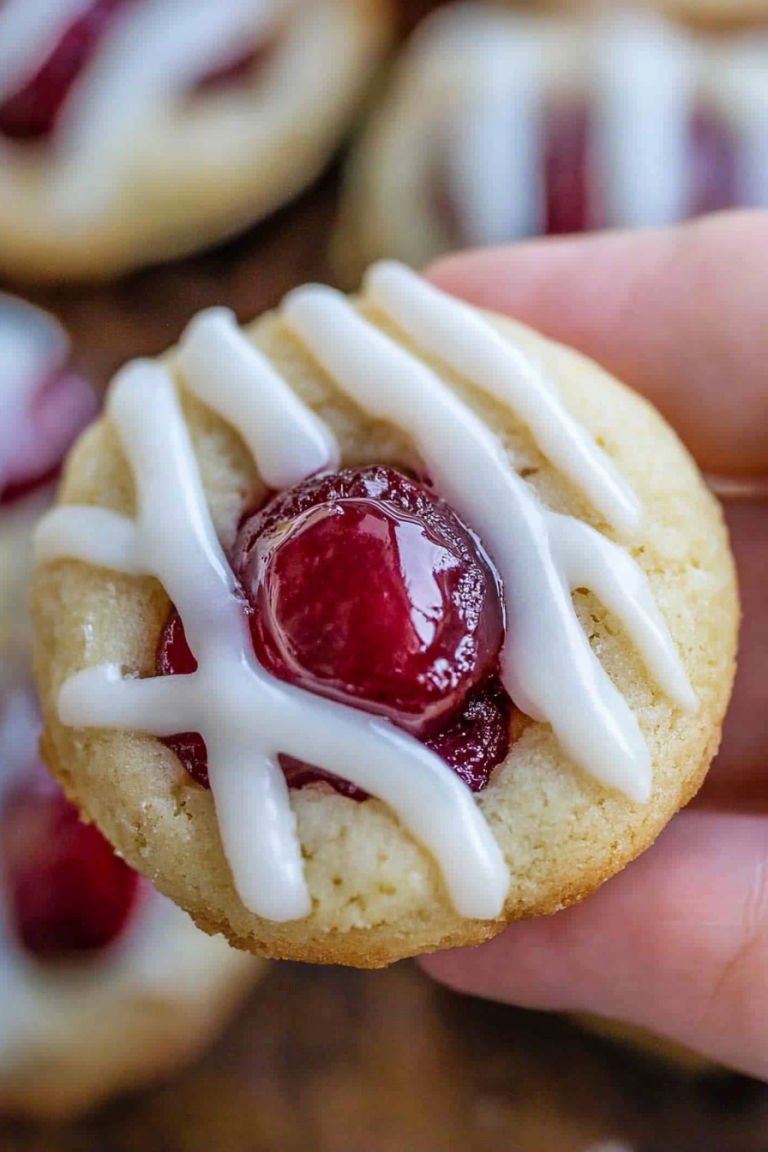 raspberry almond cookies