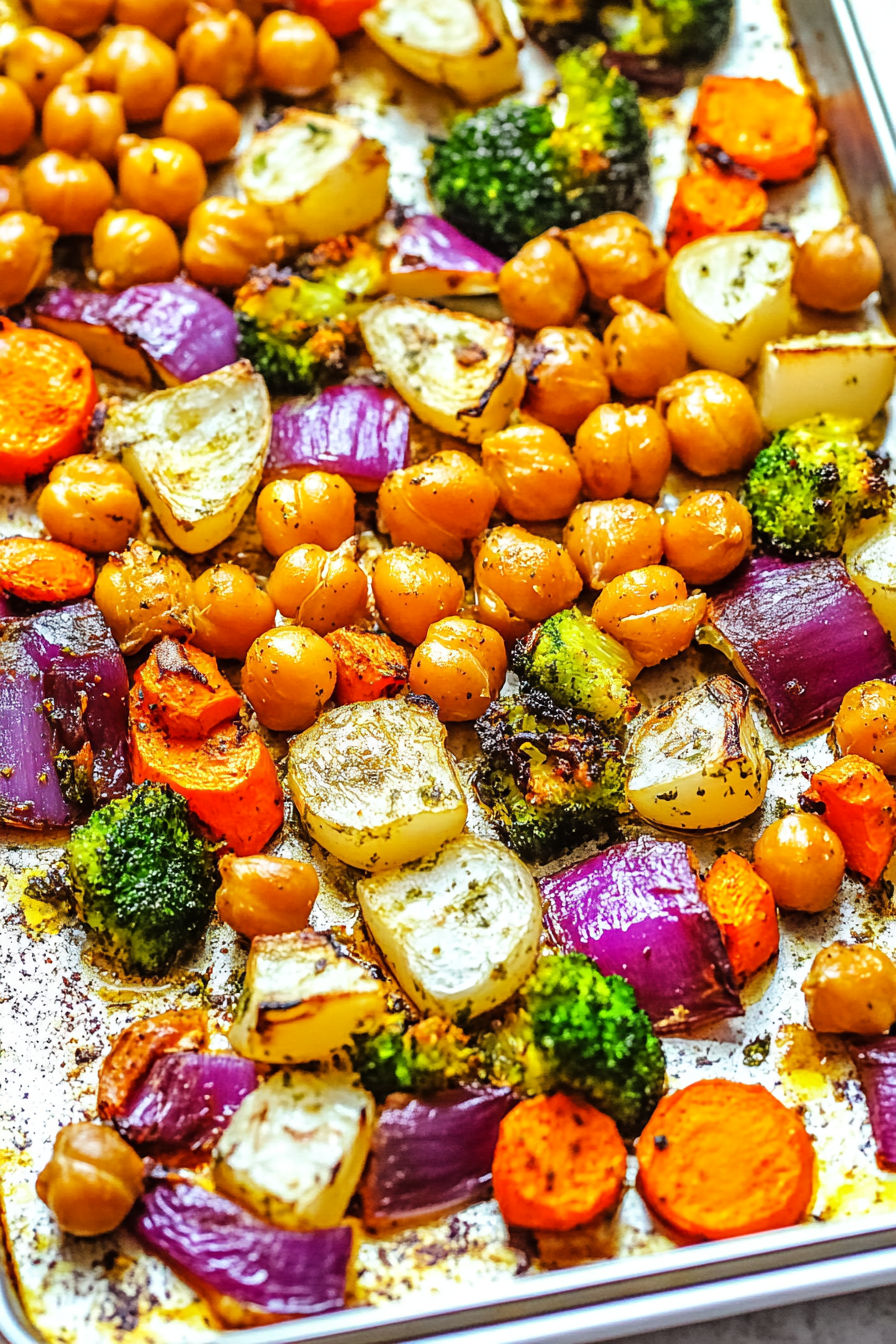 roasted vegetables chickpeas