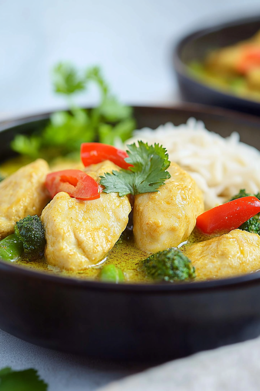 slow cooker thai green curry