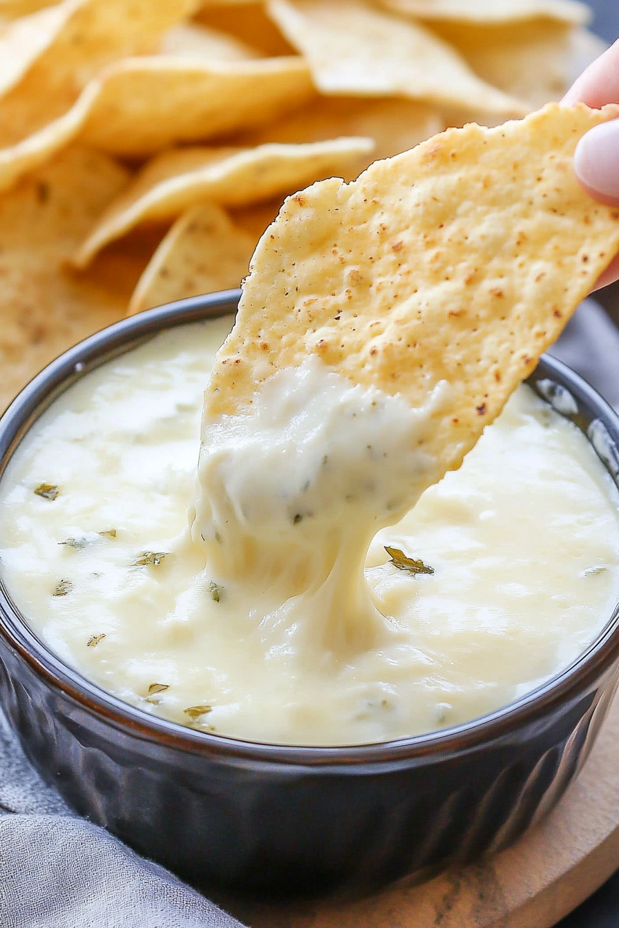 white cheese dip