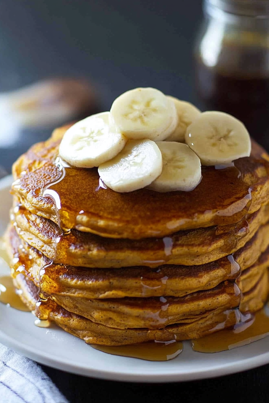 whole wheat pumpkin pancakes