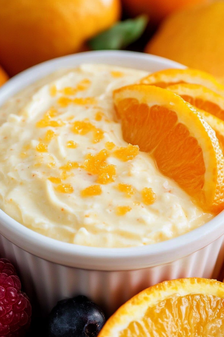 orange fruit dip