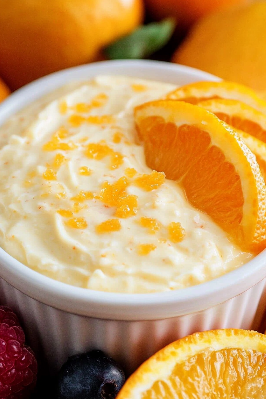 orange fruit dip
