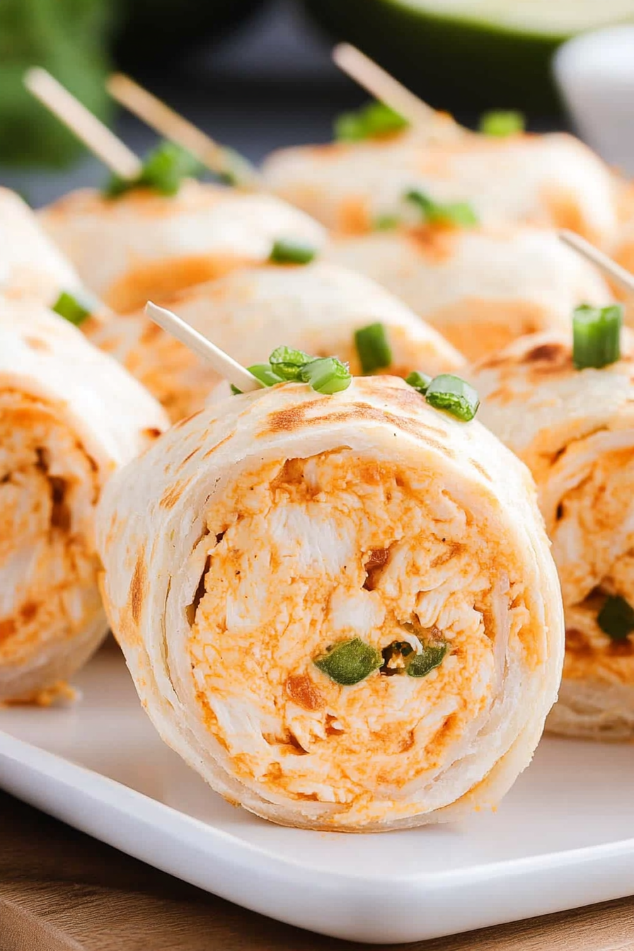 Buffalo Chicken Pinwheels
