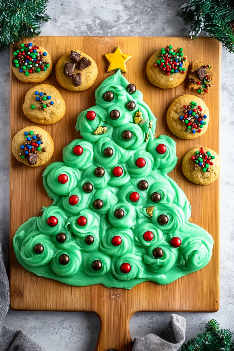 Christmas tree frosting