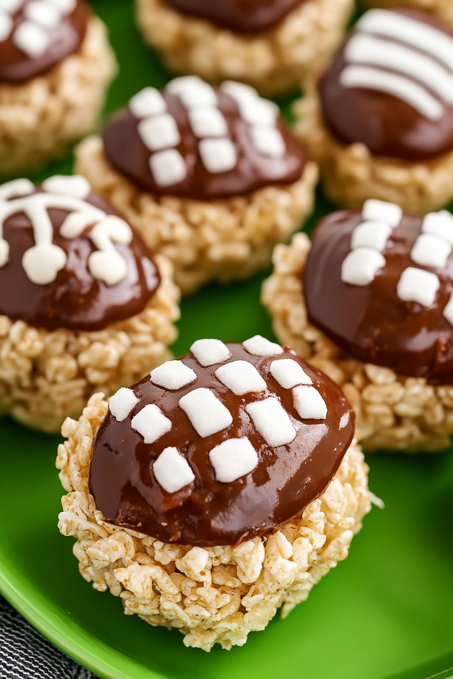 Football Rice Krispie Treats