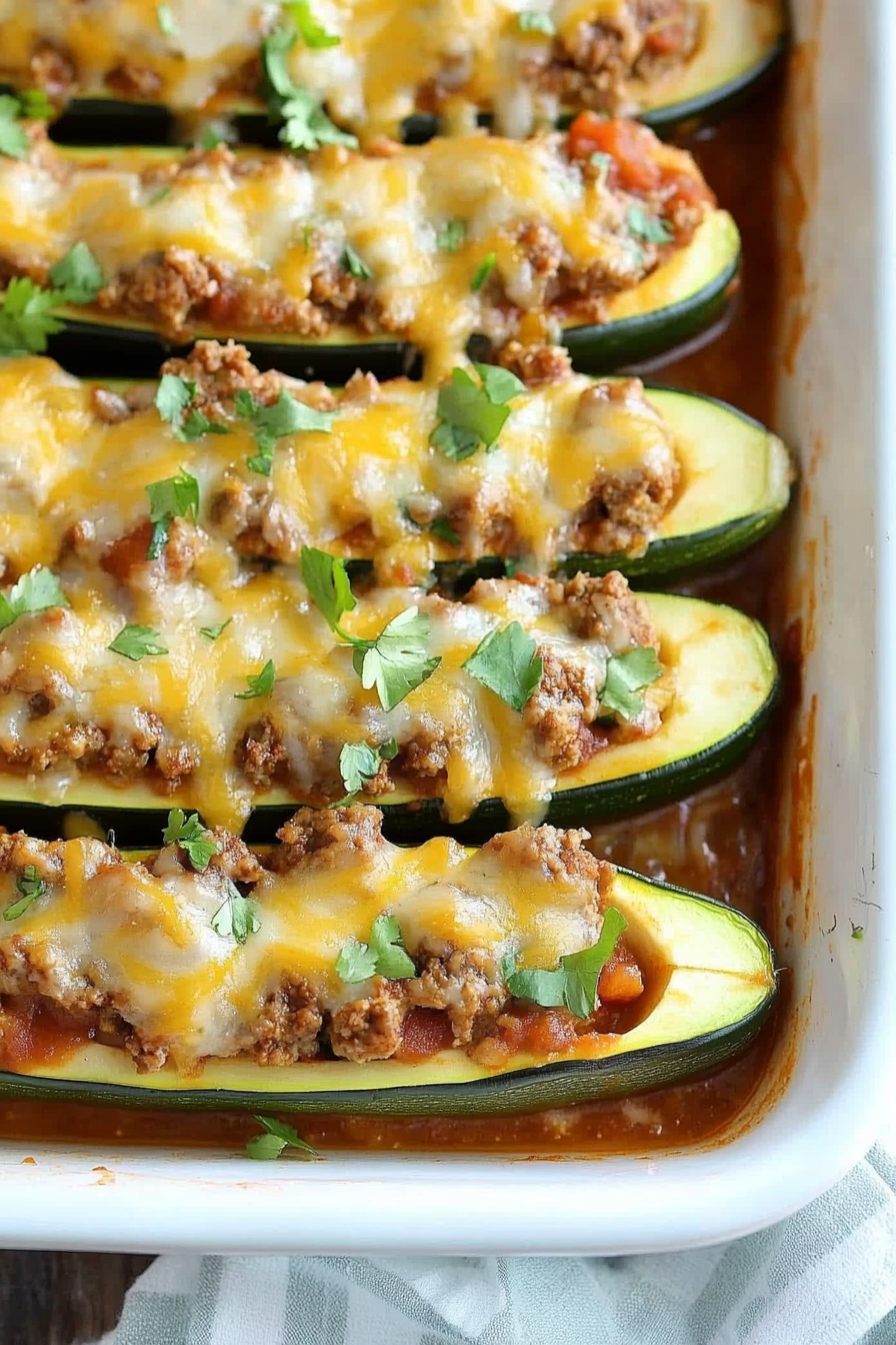 Taco Zucchini Boats