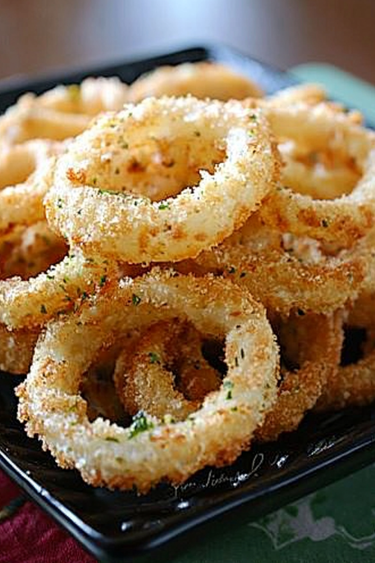 baked onion rings
