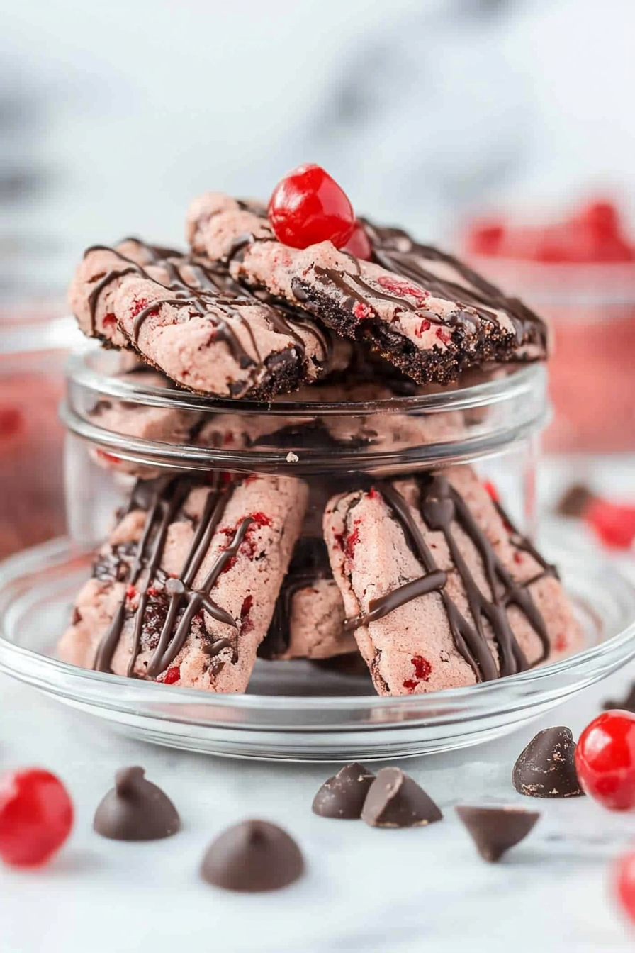 cherry chocolate cookies