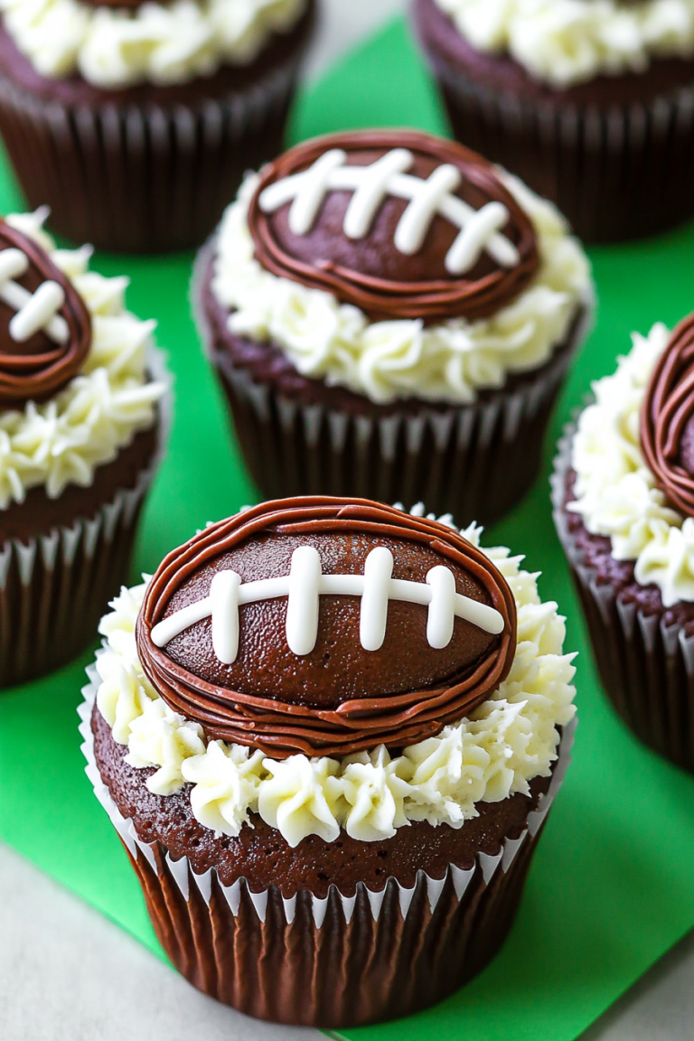 football cupcakes