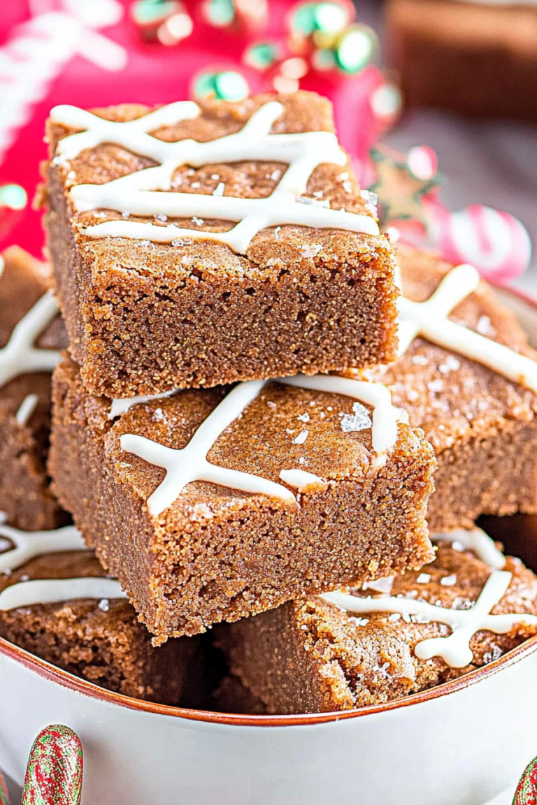 gingerbread blondies
