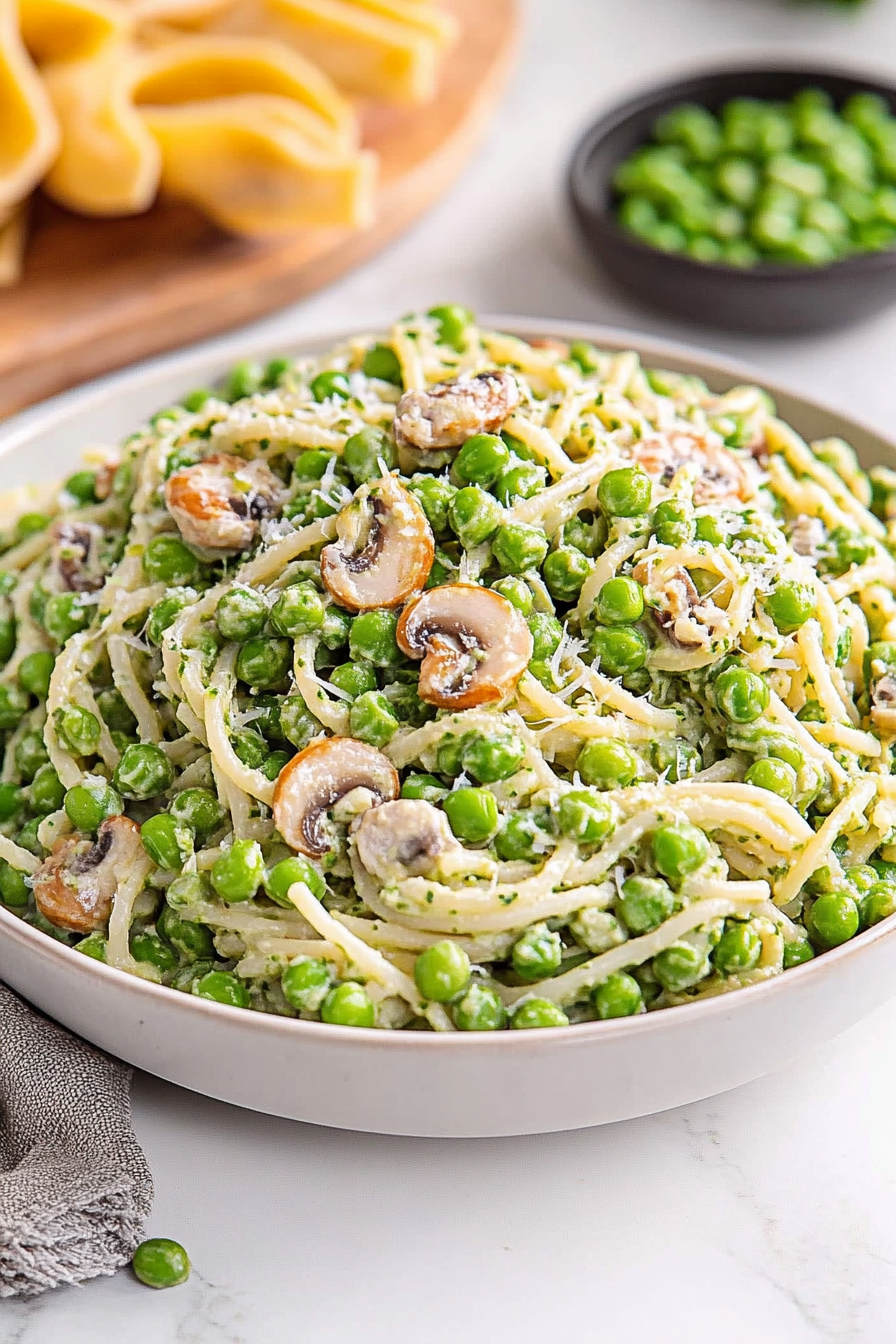 green pea pasta