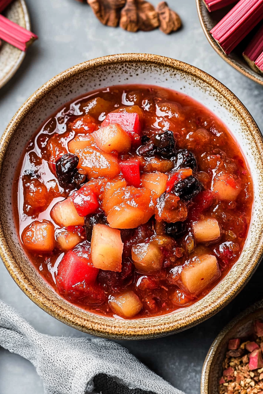 rhubarb chutney