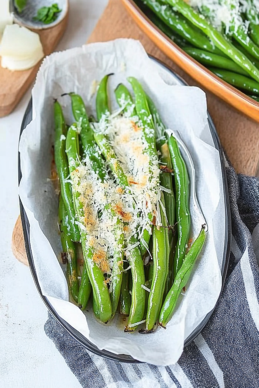 roasted green beans