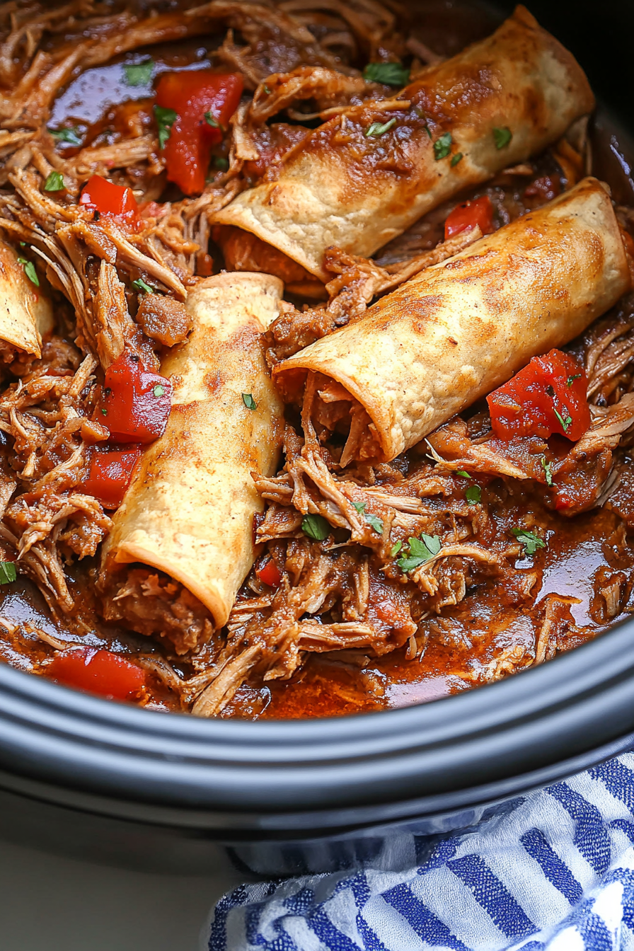 Mexican pork taquitos