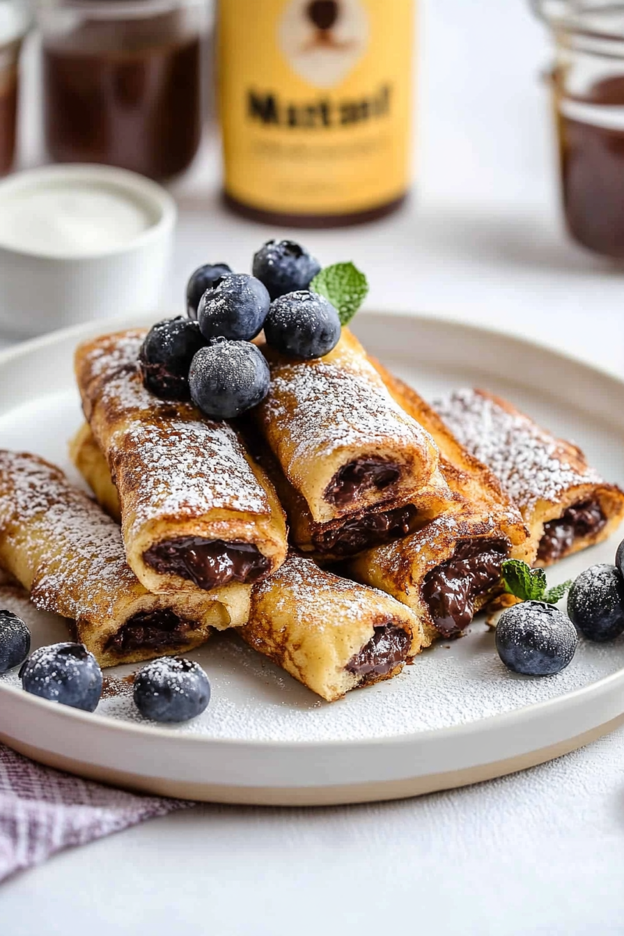 Nutella French Toast Rollups