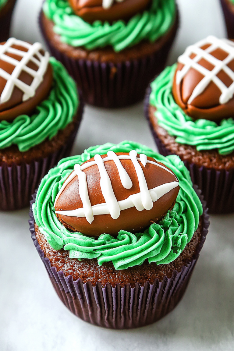 football cupcakes