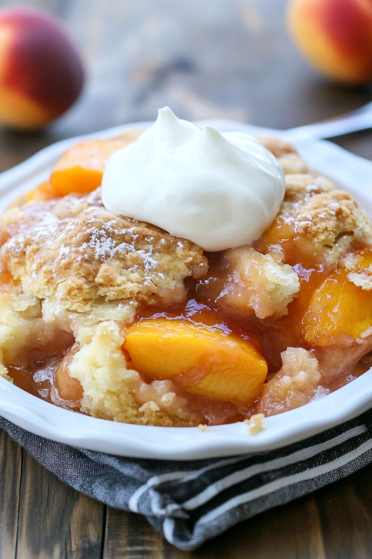 peach cobbler