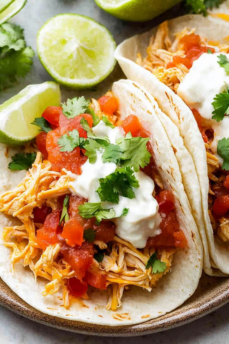 slow cooker chicken tacos