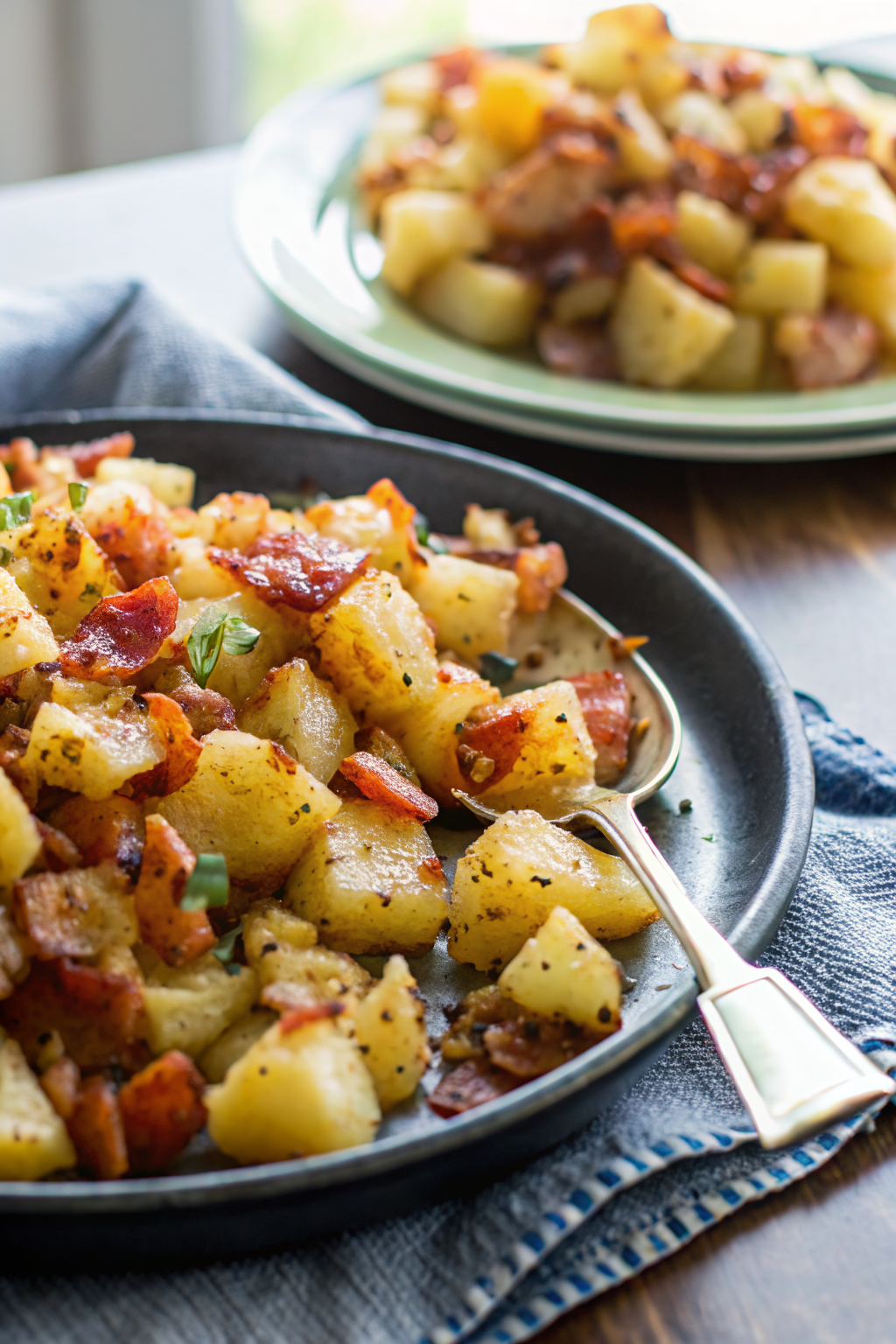 Crispy Cheese Bacon Potatoes Recipe