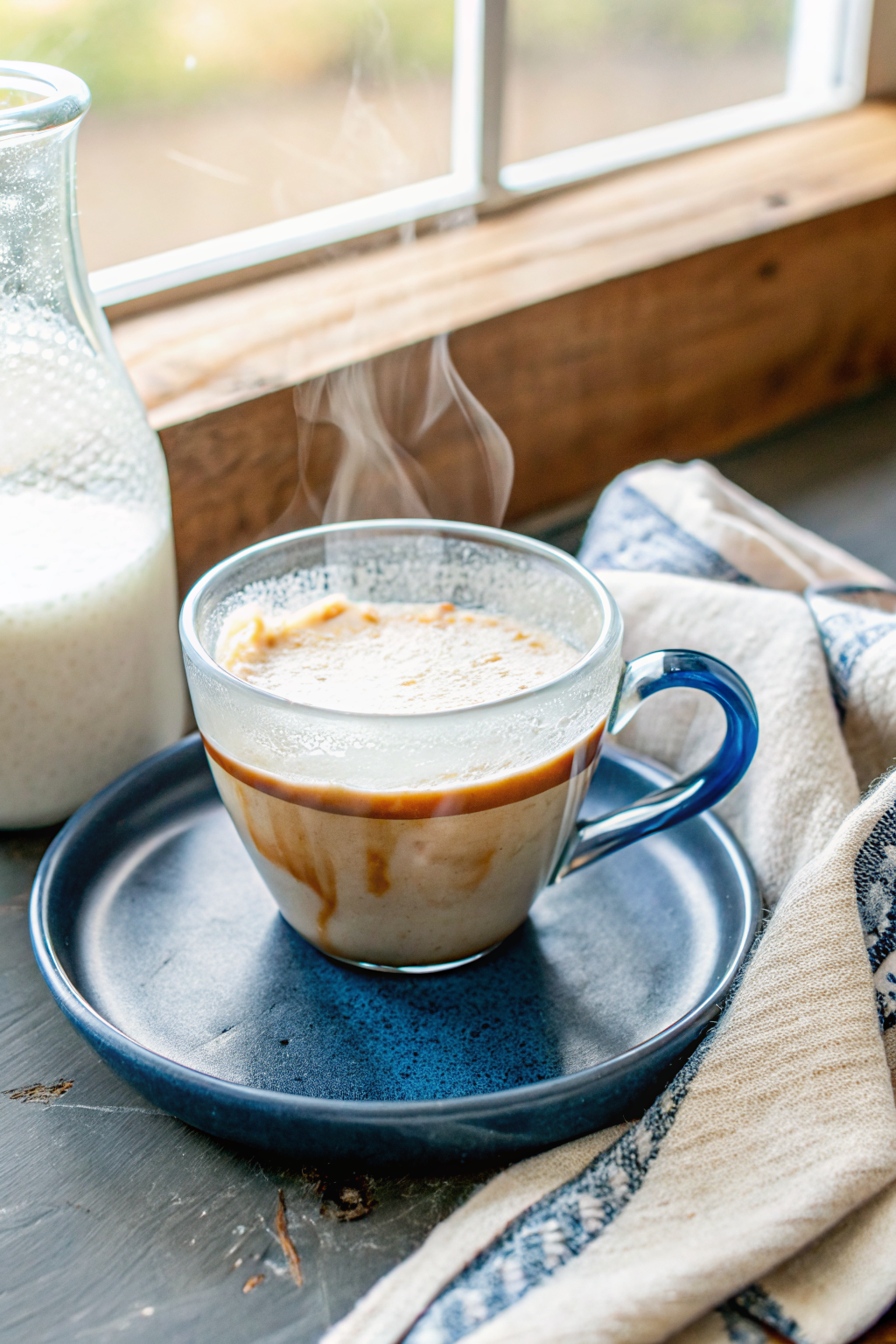 Make London Fog ingredients organized and measured on kitchen counter