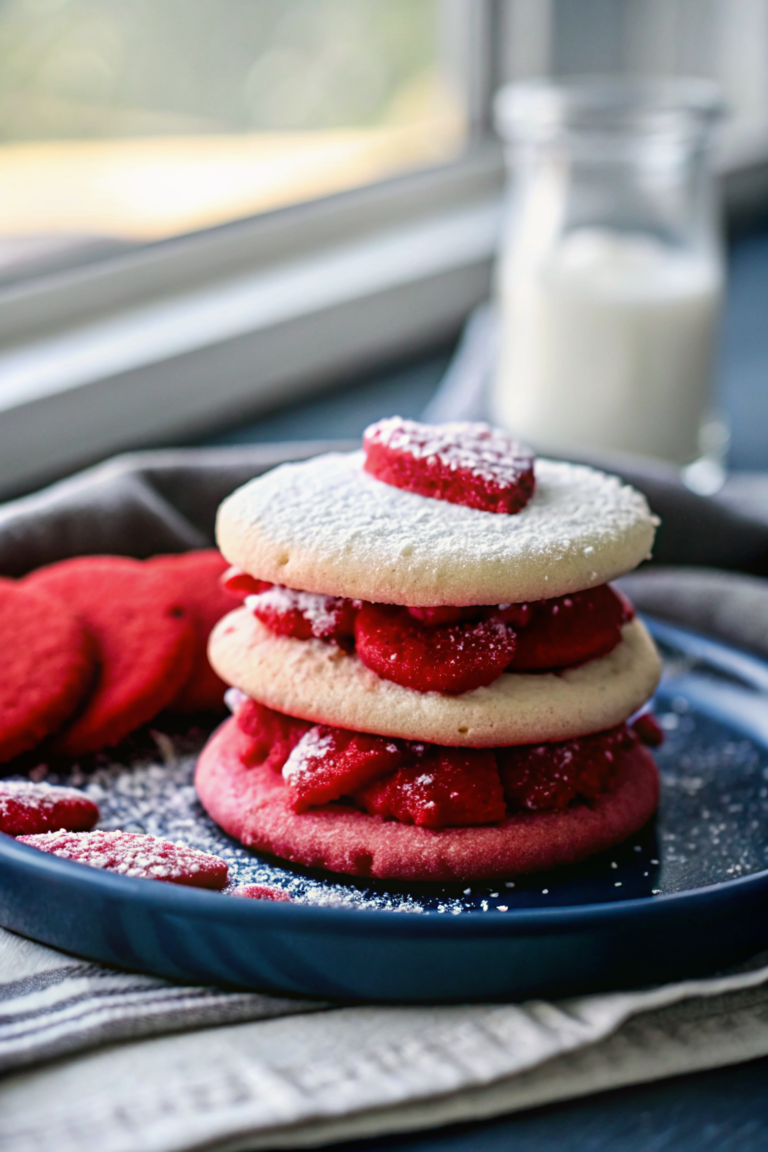Red Velvet Sugar Cookies