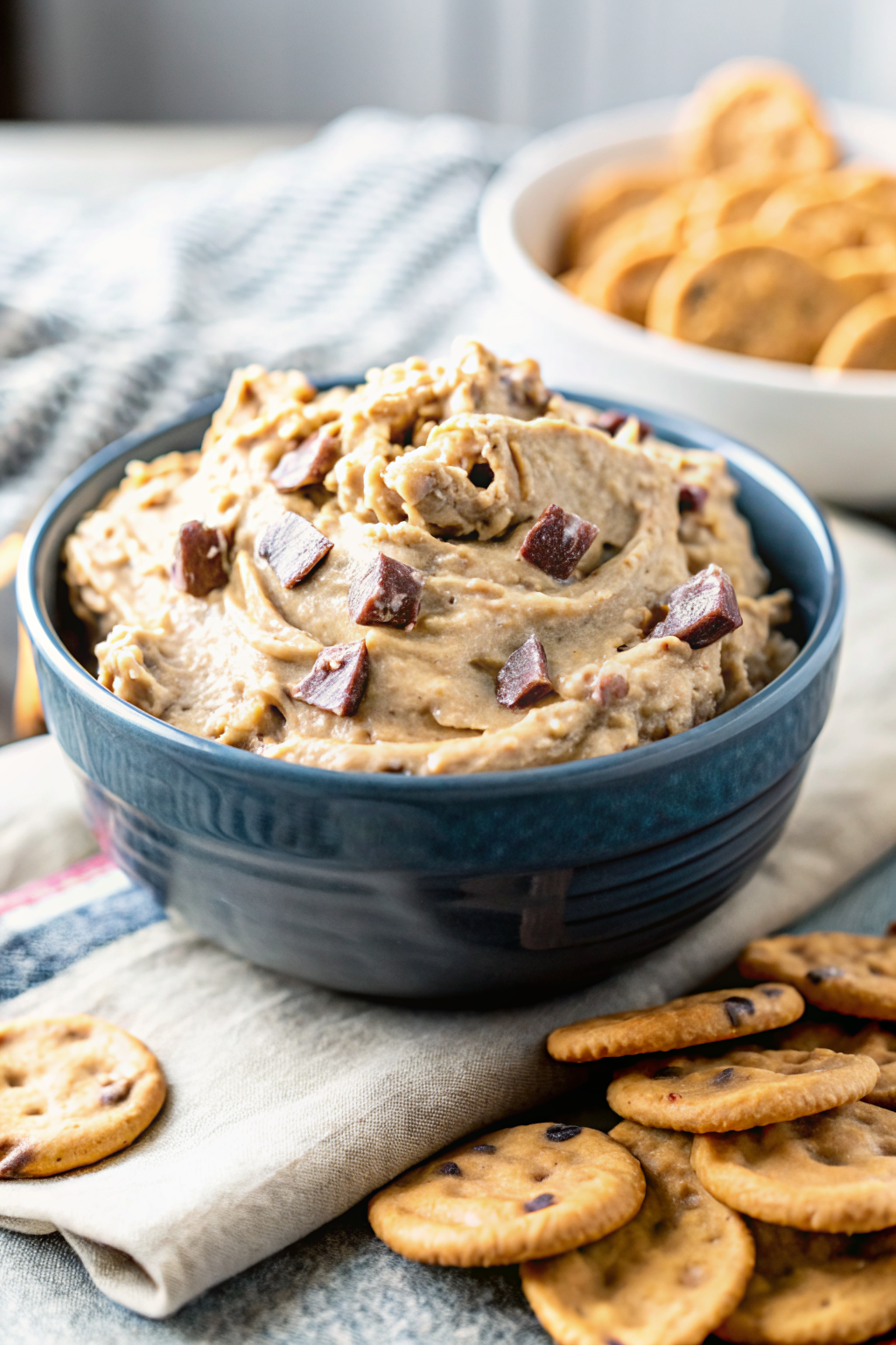 Reese S Peanut Butter Cookie Dough Dip ingredients organized and measured on kitchen counter